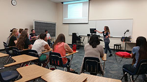 Upward Bound Students in summer class