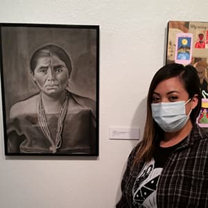 60th Student juried exhibition 2nd place winner, AJ Begay