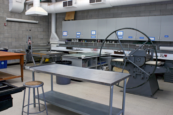 Printmaking studio