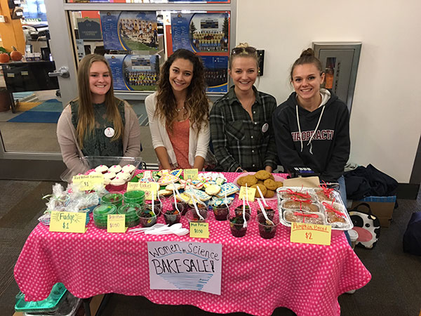 Students at bake sale