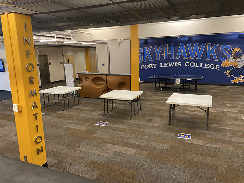 Vending tables in the student union