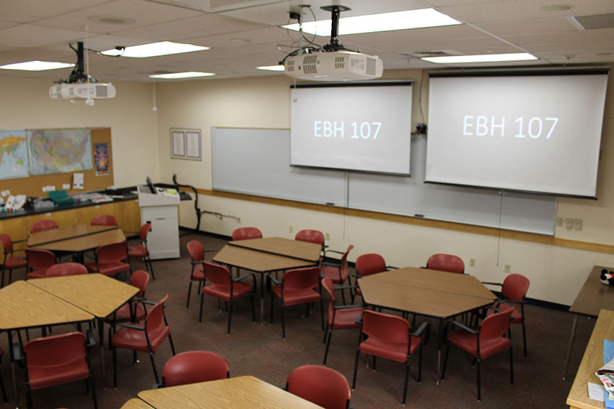 EBH 107 classroom view